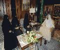 أميرة سعودية ووفد نسائي يعرضن على الملك عبد الله مسار التعليم العالي