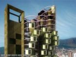 مهندس يصمم برجا سكنيا شققه محمولة ومتنقلة متى اراد المالك !