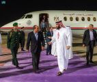 الرئيس المصري يصل جدة واجتماع مع ولي العهد السهودي
