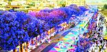 شارع الفن  في ابها يتغطى ب “ألوان الورد” ويطلق مسرحًا مفتوحًا