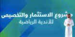 وزارة الرياضة تعلن بدء طرح ستة أندية رياضية للتخصيص